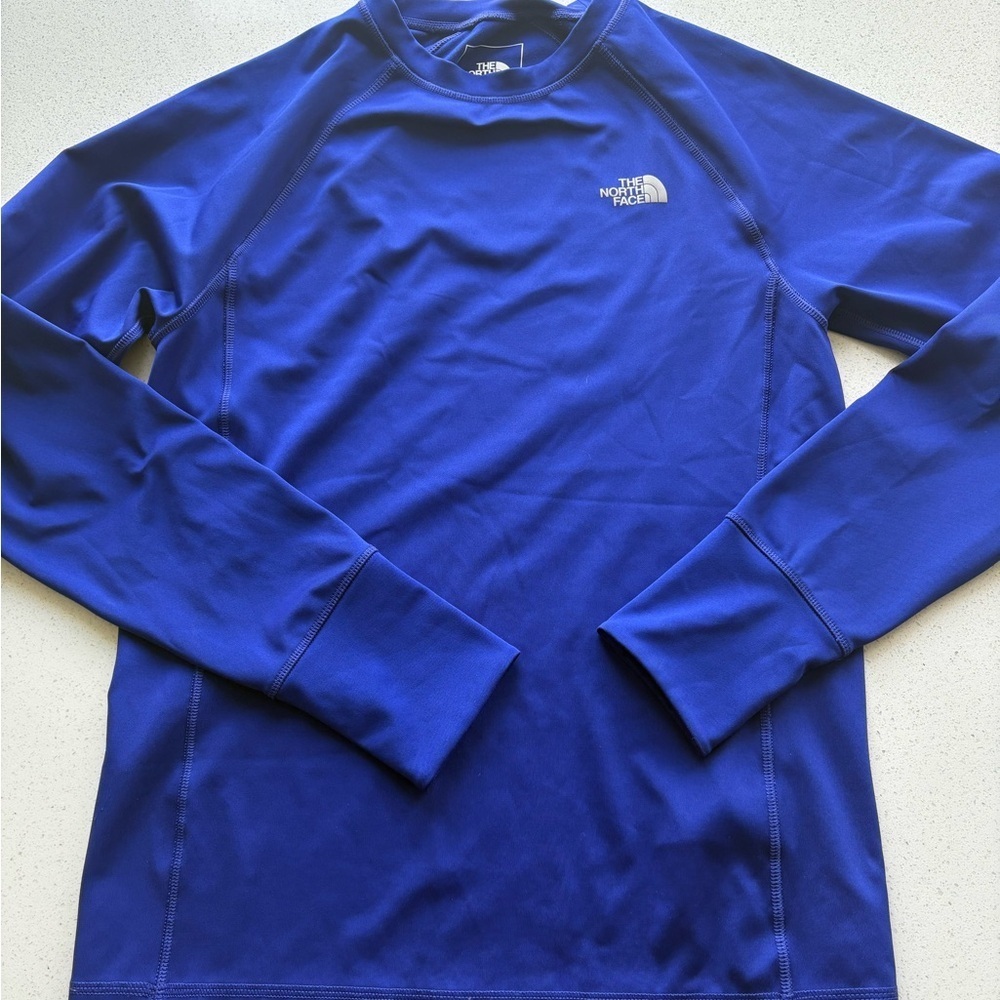 The North Face Men's Royal Blue long sleeve shirt - size small